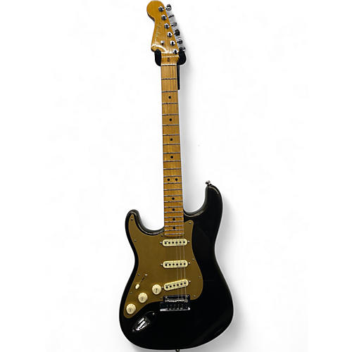 Used Fender American Ultra Stratocaster Black and Gold Solid Body Electric Guitar Black and Gold