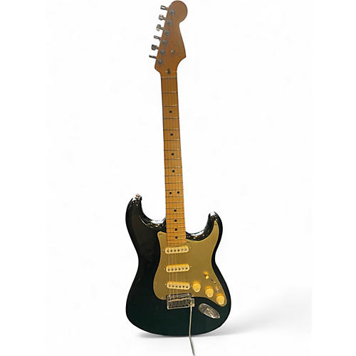 Used Fender American Ultra Stratocaster Black and Gold Solid Body Electric Guitar Black and Gold