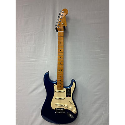 Fender Used Fender American Ultra Stratocaster Blue Solid Body Electric Guitar