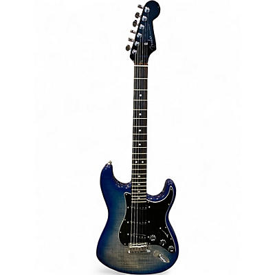 Used Fender American Ultra Stratocaster Ebony Limited Edition Blue Solid Body Electric Guitar
