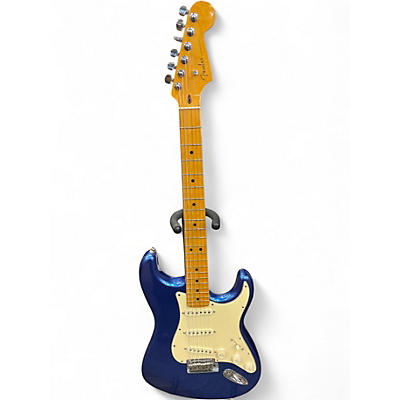 Used Fender American Ultra Stratocaster Electron Blue Metallic Solid Body Electric Guitar