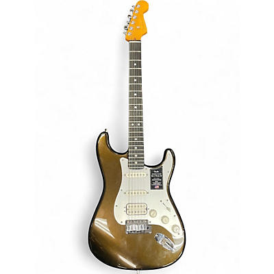 Used Fender American Ultra Stratocaster HSS Antique Gold Solid Body Electric Guitar