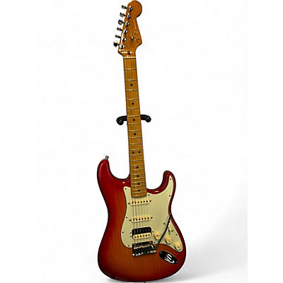 Fender Used Fender American Ultra Stratocaster HSS Cherry Sunburst Solid Body Electric Guitar