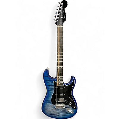 Used Fender American Ultra Stratocaster HSS Denim Solid Body Electric Guitar