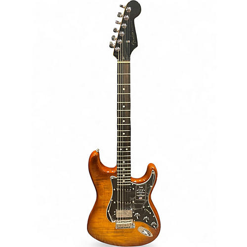 Used Fender American Ultra Stratocaster HSS Tiger Eye Solid Body Electric Guitar Tiger Eye