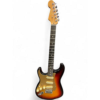 Used Fender American Ultra Stratocaster Left Handed Sunburst Solid Body Electric Guitar