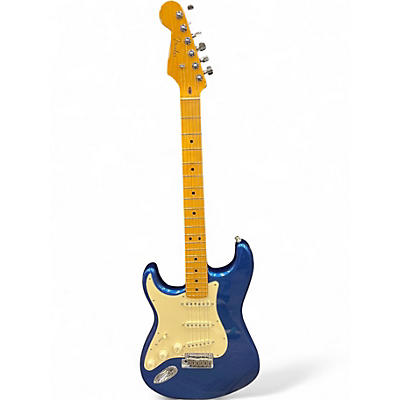 Used Fender American Ultra Stratocaster Metallic Blue Solid Body Electric Guitar