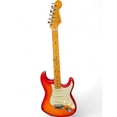 Used Fender American Ultra Stratocaster PLASMA RED BURST Solid Body Electric Guitar