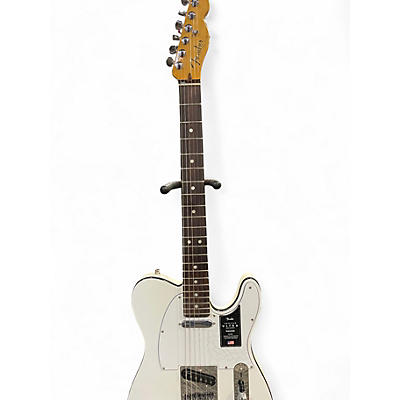Used Fender American Ultra Telecaster Arctic White Solid Body Electric Guitar