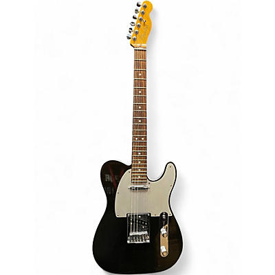 Used Fender American Ultra Telecaster Texas Tea Black and Silver Solid Body Electric Guitar