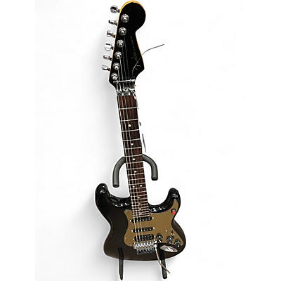 Used Fender American Ultraluxe Stratocaster HSS Black Solid Body Electric Guitar