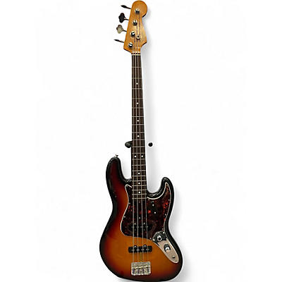 Used Fender American Vintage 1962 Jazz Bass 3 Tone Sunburst Electric Bass Guitar