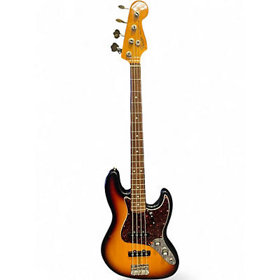 Used Fender American Vintage 1962 Jazz Bass 3 Tone Sunburst Electric Bass Guitar
