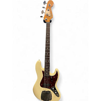 Used Fender American Vintage 1962 Jazz Bass Olympic White Electric Bass Guitar