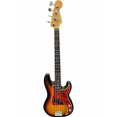 Used Fender American Vintage 1963 Precision Bass 3 Tone Sunburst Electric Bass Guitar