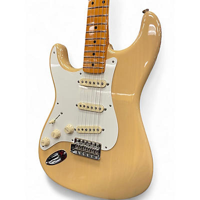 Used Fender American Vintage II 1957 Stratocaster Left-Hand Vintage Blonde Solid Body Electric Guitar