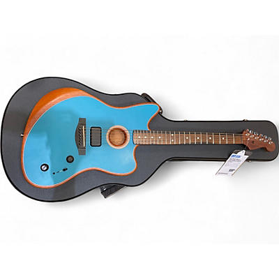 Fender Used Fender American acoustasonic Jazzmaster Ocean Turquoise Acoustic Electric Guitar