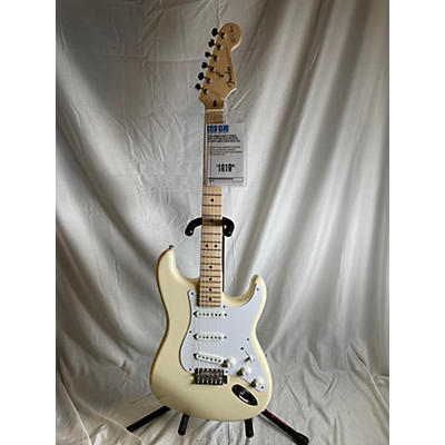 Fender Used Fender Artist Series Eric Clapton Stratocaster Olympic White Solid Body Electric Guitar