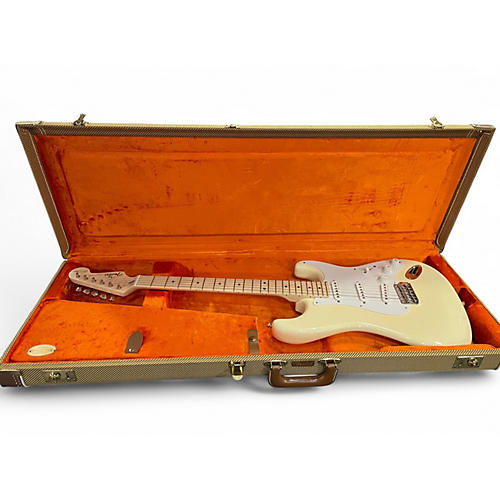 Used Fender Artist Series Eric Clapton Stratocaster Olympic White Solid Body Electric Guitar Olympic White