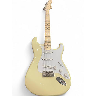 Used Fender Artist Series Eric Clapton Stratocaster Olympic White Solid Body Electric Guitar