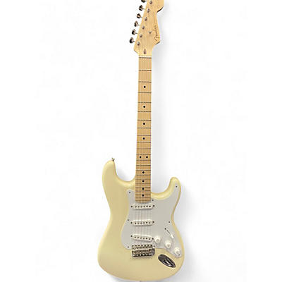 Used Fender Artist Series Eric Clapton Stratocaster Olympic White Solid Body Electric Guitar