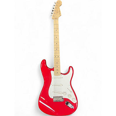 Used Fender Artist Series Eric Clapton Stratocaster Torino Red Solid Body Electric Guitar