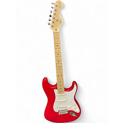 Used Fender Artist Series Eric Clapton Stratocaster Torino Red Solid Body Electric Guitar