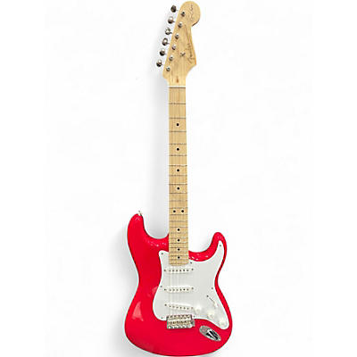 Used Fender Artist Series Eric Clapton Stratocaster Torino Red Solid Body Electric Guitar