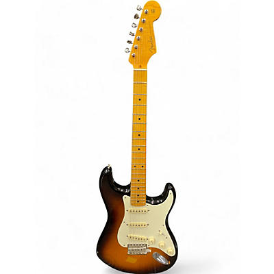 Used Fender Artist Series Eric Johnson Stratocaster 2 Tone Sunburst Solid Body Electric Guitar