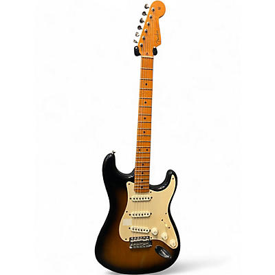 Used Fender Artist Series Eric Johnson Stratocaster 2 Tone Sunburst Solid Body Electric Guitar