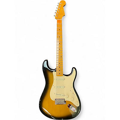 Used Fender Artist Series Eric Johnson Stratocaster 3 Color Sunburst Solid Body Electric Guitar