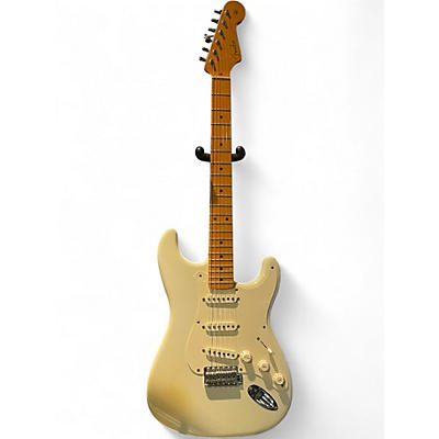 Used Fender Artist Series Eric Johnson Stratocaster White Blonde Solid Body Electric Guitar