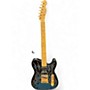 Used Fender Artist Series James Burton Telecaster BLUE W/FLAMES Solid Body Electric Guitar BLUE W/FLAMES