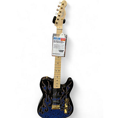 Used Fender Artist Series James Burton Telecaster Blue Paisley Flames Solid Body Electric Guitar