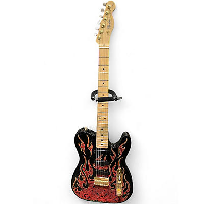 Used Fender Artist Series James Burton Telecaster Red Paisley Flame Solid Body Electric Guitar