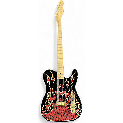 Used Fender Artist Series James Burton Telecaster Red Paisley Flames Solid Body Electric Guitar