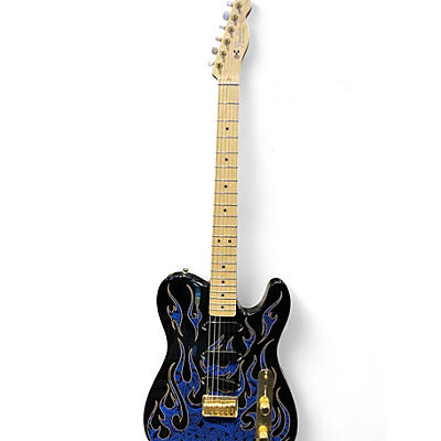 Used Fender Artist Series James Burton Telecaster blue flame Solid Body Electric Guitar