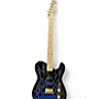 Used Fender Artist Series James Burton Telecaster blue flame Solid Body Electric Guitar blue flame
