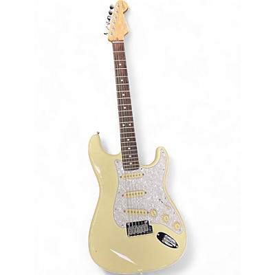 Used Fender Artist Series Jeff Beck Stratocaster Olympic White Solid Body Electric Guitar