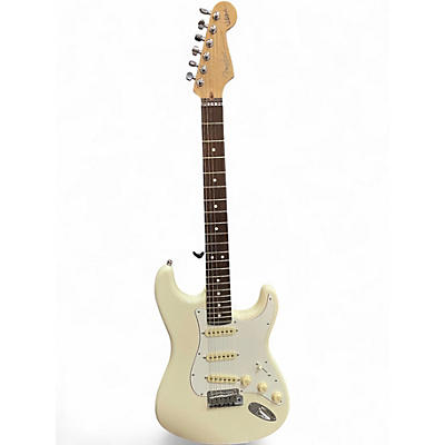 Used Fender Artist Series Jeff Beck Stratocaster Olympic White Solid Body Electric Guitar