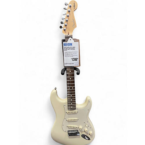 Used Fender Artist Series Jeff Beck Stratocaster Olympic White Solid Body Electric Guitar Olympic White