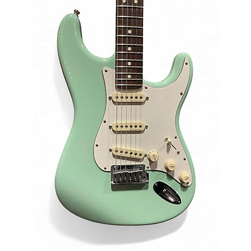 Used Fender Artist Series Jeff Beck Stratocaster Surf Green Solid Body Electric Guitar Surf Green