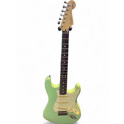 Used Fender Artist Series Jeff Beck Stratocaster Surf Green Solid Body Electric Guitar