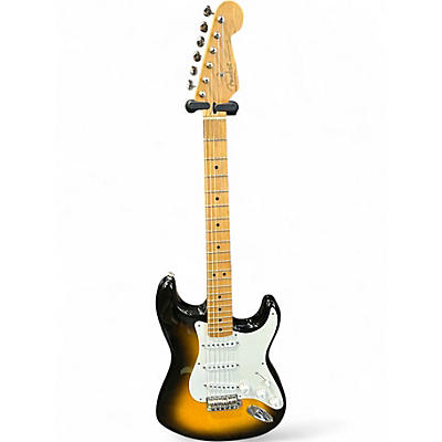 Used Fender Artist Series Jimmie Vaughan Tex-Mex Stratocaster 2 Color Sunburst Solid Body Electric Guitar