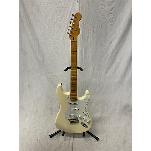 Fender Used Fender Artist Series Jimmie Vaughan Tex-Mex Stratocaster Aged White Solid Body Electric Guitar aged white