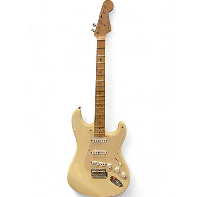 Fender Used Fender Artist Series Jimmie Vaughan Tex-Mex Stratocaster Arctic White Solid Body Electric Guitar