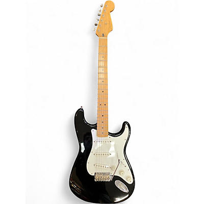 Used Fender Artist Series Jimmie Vaughan Tex-Mex Stratocaster Black Solid Body Electric Guitar
