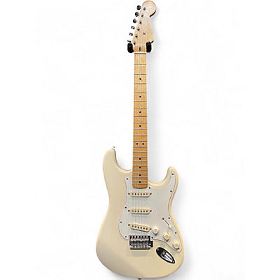 Used Fender Artist Series Jimmie Vaughan Tex-Mex Stratocaster Olympic White Solid Body Electric Guitar