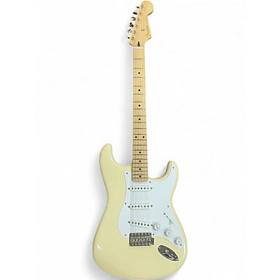 Used Fender Artist Series Jimmie Vaughan Tex-Mex Stratocaster Olympic White Solid Body Electric Guitar