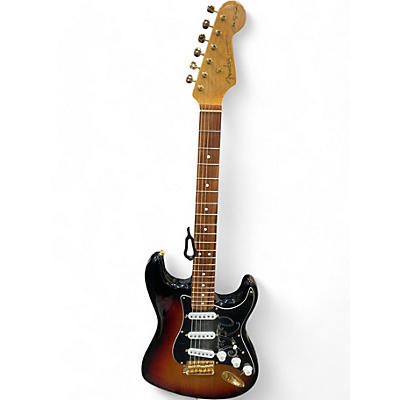 Used Fender Artist Series Stevie Ray Vaughan Stratocaster 3 Color Sunburst Solid Body Electric Guitar